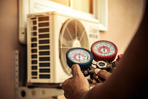 Professional Air Conditioning Service technician working in Corpus Christi, TX